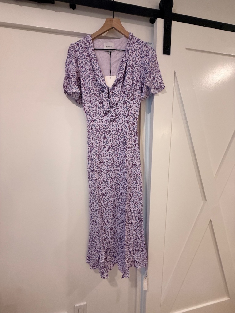 Reformation Tyra Dress Purple - Size 4